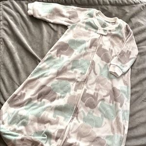 Grey and Turquoise Elephant Sleep Sack